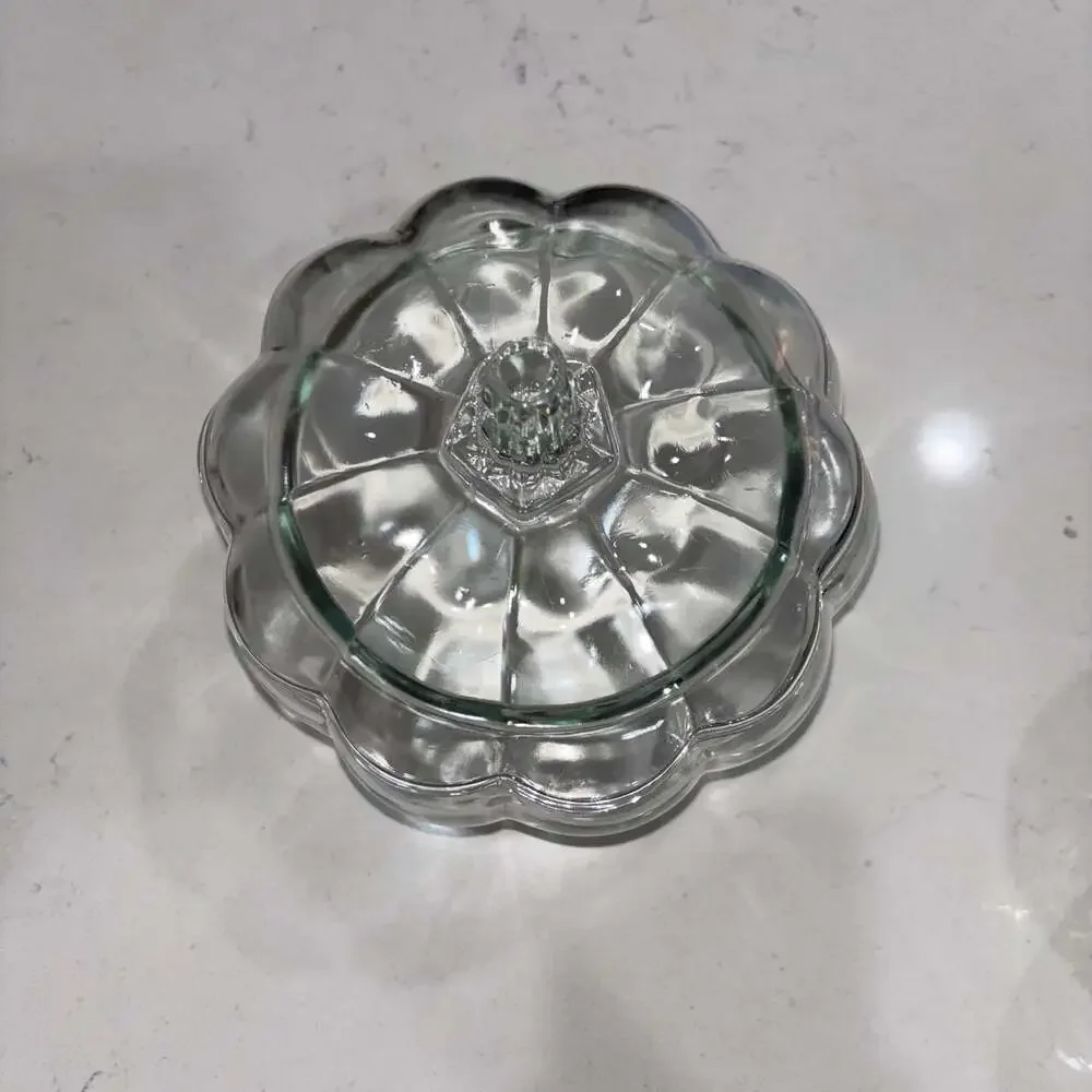 Anchor Hocking Glass Pumpkin Jar with Lid 7.5” Cookie Candy Canister